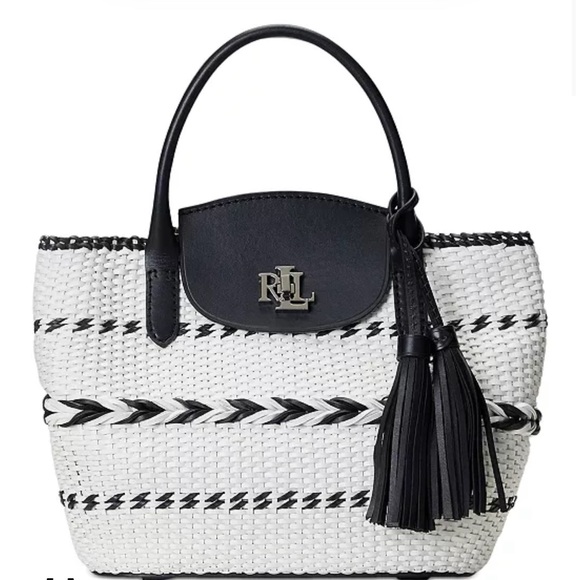 LAUREN RALPH LAUREN
Perri Geo-Motif Woven Leather Large Tote - Picture 1 of 12